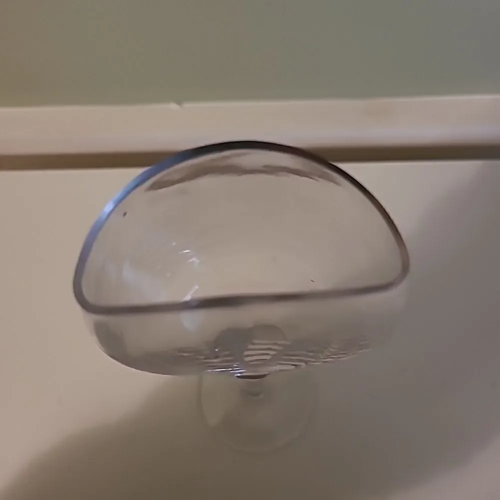 Happy Half Wine Glass